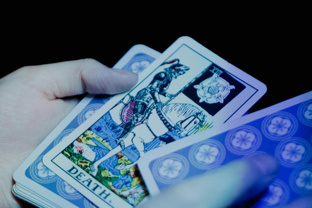 : Death tarot card representing transformation and rebirth